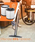 HEPA Cartridge Filter Replacement For 6 To 16 Gallon Wet Dry Vacuum Cleaners Pro Grade Compatible With DXV06P DXV09P