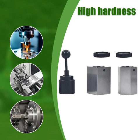 5C Collet Block Set With Holder For Milling Machines, Includes Hex And Square Collet Blocks And Collet Closer, Pro Grade Tool Steel, Durable Precision Blocks For Tight Tolerances And Consistent Milling, high hardness collet blocks and holder set