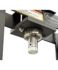Close-up of hydraulic ram on 10 Ton Benchtop Hydraulic Press With Pressure Gauge, Compact Pro Shop Press In Black Steel, 20,000 Lbs Capacity