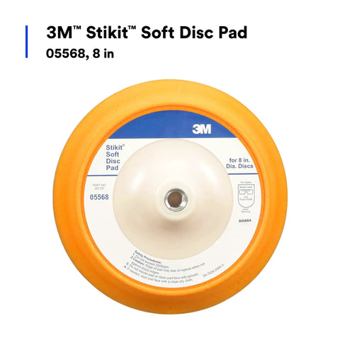 Stikit Disc Pad 8 Inch Coarse Grade for Paint Stripping, Soft Foam Core with 45 Degree Edge