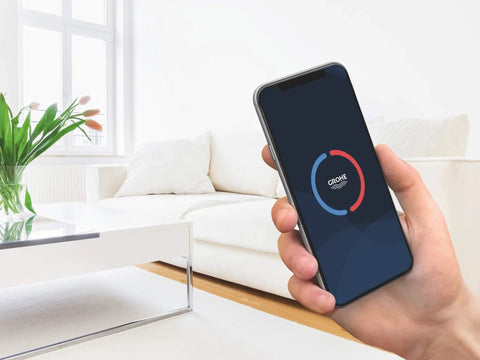 Smart Water Leak Detector With App Alerts Pulsing Red Light And Buzzer Sends Smartphone Notifications And Daily Cloud Temperature And Humidity Data Emergency And Leak Alerts For Quick Home Protection And Peace Of Mind