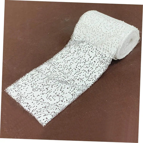 Drywall Repair Cloth Kit 1 Roll for DIY Projects and Crafts, plaster cloth roll on brown background for wall and art use