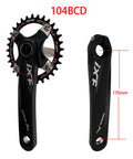 170mm Crankset With 104 BCD Single Speed Narrow Wide Chainrings 32T 34T 36T 38T For MTB BMX And Road Bikes Alloy 6061 Arm Set
