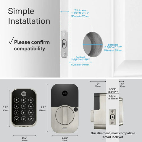 Dead Simple Fingerprint Deadbolt With Quick Touch Keypad And Satin Nickel Exterior For Totally Hassle Free Keyless Entry Front Door Lock Legit Biometric Security No Juggling House Keys Anymore