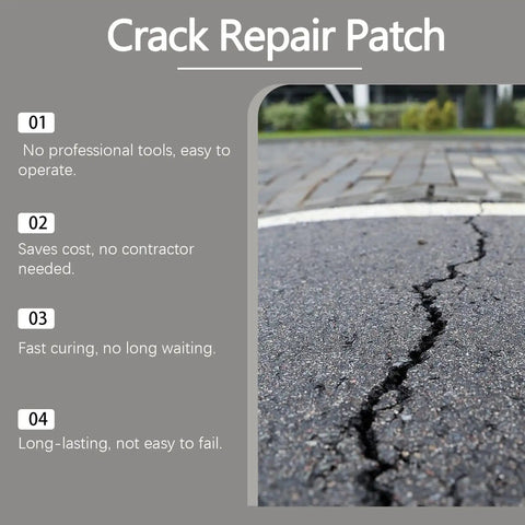 Heavy Duty Asphalt Crack Filler Plus Flexible Concrete Sealer For Driveways No Brainer Garage Repair Hella Tough Pavement Patch visible on asphalt.