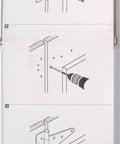 Installation guide for Heavy Duty T Hinges in Stainless Steel for Narrow Frames and Posts 8 Inch with offset staggered screw holes.