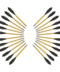 27 aluminum arrows from 80 Pound Self Cocking Crossbow Bundle With Adjustable Sights, Spare String And Caps, Fiber Glass Bow, Fast Reload System