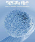 Close-up of industrial-grade polyester yarn highlighting its UV resistance, related to Adjustable Ball Bungee Cords Set of 40.