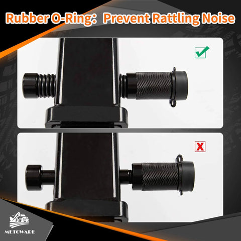 Heavy Duty Trailer Hitch Lock Pin For Two To Three And A Half Inch Receivers Five Eighth Inch Diameter Four Inch Pin All Metal Construction Includes Two Tubular Keys And Anti Rattle Rubber O Rings Universal Fit For Class III IV V Hitches