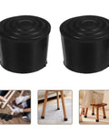 Round Rubber Chair Leg Caps 32mm Kit Non Slip Furniture Feet Pads With Noise Reduction And Easy Installation For Kitchens And Study Rooms Durable Floor Protection Scratch Prevention