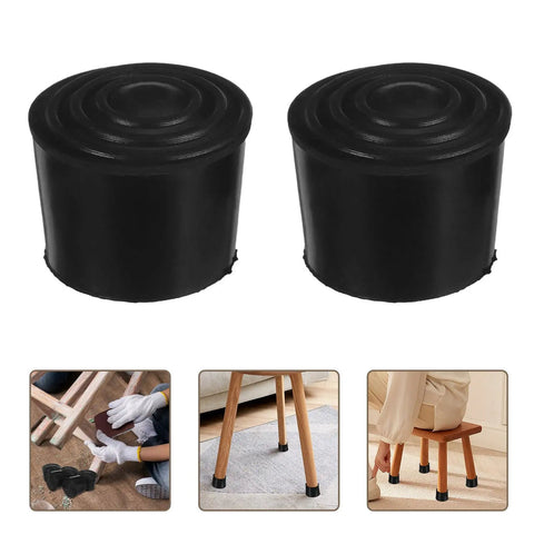 Round Rubber Chair Leg Caps 32mm Kit Non Slip Furniture Feet Pads With Noise Reduction And Easy Installation For Kitchens And Study Rooms Durable Floor Protection Scratch Prevention