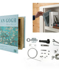 Heavy Duty Hidden Door Book Latch Featuring Slick Concealed Bookshelf Catch For Seamless Safe Room Upgrade And Smooth Operator DIY Stealth Lock Set parts and installation.