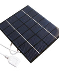 Mini USB Solar Panel Module 2W 6V With Blocking Diode, Polysilicon Solar Cell Charger for Power Banks, with USB connector