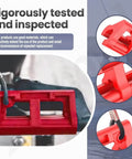 Red Hydraulic Steering Lock for Outboard Motors, Secure Tow Ready Transom Saver That Prevents Sway, Fits Most Steering Cylinders