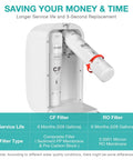 Interior view of Ultra Easy Countertop Reverse Osmosis Water Filter System With 5 Stage Filtration NSF ANSI 58 Certified