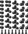 1/4 Inch Drip Irrigation Fittings Kit 40-Piece Go-To Set Push-To-Fit Connectors for garden tubing shown with tees, elbows, end caps.