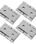Iron Double Swing Door Hinges 4 Pack For Furniture And Screens Reliable And Sturdy Dual Function Door Butt Hinges with metal finish.