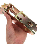 Hand holding 2 Sets No Sweat Heavy Duty Refrigerator Door Hinge Kit With Outer Shell For Left And Right Sides Spring Hinges