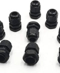 20 Pack Black Plastic Waterproof Cable Glands M20x1.5 for 6 To 11mm Cables, Tough IP67 IP68 rated seals, outdoor marine use shown