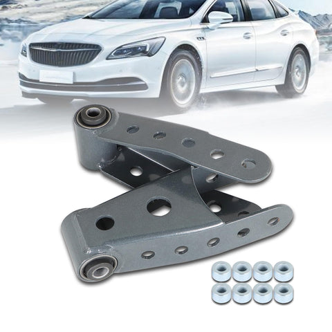 2-3 Inch Drop Leaf Spring Shackles Replacement Kit For Chevy Silverado 2007-2018 with bushings