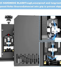 Automatic Electric Wire Stripper Machine For 0.06 To 1.18 Inch Wires, 1.5-25 Mm Scrap Wire Copper Cable Stripping Tool, showing blades and rollers.