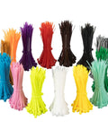 Colorful Zip Ties 1400 Pack 4 Inch Multicolor Plastic Wire Ties assortment for home office garden garage and workshop.
