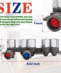 Washer Water Inlet Valve 12V Replacement Fit for WT1501CW Models Five Outlet Hot And Cold Valve Plug And Play Install Durable Laundry Machine Water Supply Valve Easy DIY Swap, 8.62 inch