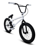 BMX Freestyle Bike With Durable Steel Frame In White, Available In 16, 18, 20, 26, And 29 Inch Sizes, 20 Inch Model Included
