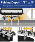 Three Station Roller For Bending Metal Roofing Materials From Zero To Ninety Degrees With Large Radius Sheet Metal Bead Roller