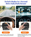 Switch Modes in 1 Second with OBD2 to USB C Dash Cam Power Adapter With Hardwire Kit and Parking Mode, showing ACC and Parking Modes.