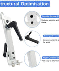 Beefy Heavy Duty Bracket Column Stand Kit For Reciprocating Linear Actuator with double screw fixing and enlarged handle, steel construction