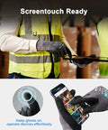 Six Pairs Pack Micro Foam Nitrile Coated Work Gloves With Seamless Knit Nylon Black Micro Foam Nitrile Grip for touchscreen use