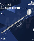 Dope Multi Use Dental Mirror 6.5 Inch Stainless Steel With Non Slip Handle For Teeth Care Lash Extensions And Pet Inspections Rust Resistant Easy Reach Grooming Tool For Home And Pros, product measurement image