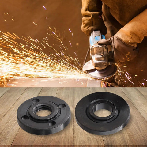 Pair Of Heavy Duty Angle Grinder Adapter Plates Featuring M10 Flange Nuts For 125 Mm And 100 Mm Power Tools Smoothly Mounts 16 Mm And 20 Mm Inner Bore Cutting Discs Dead Nuts On The 22.2 Mm Shaft Shop Staple