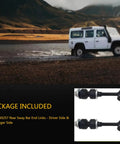 Rear Sway Bar Link Kit Two Piece K750257 Compatible With Toyota RAV4 2006 to 2018 Premium Heavy Duty End Links for Smooth Ride and Beefed Up Stability Easy Install Durable Suspension Components, 2 black sway bar links shown