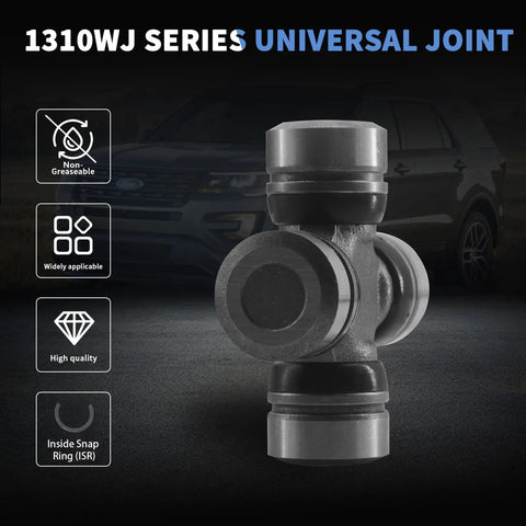 5-760X U Joint Kit 1310WJ Series Universal Joint Non Greaseable Inside Snap Ring 1.188 In Diameter By 2.188 In Length Between Snap Rings For Axles And Driveshafts In Trucks Jeeps And Off Road Vehicles, 1310WJ ISR universal joint