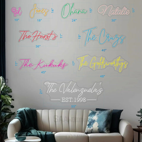 Custom Mr And Mrs Neon Sign For Wedding And Engagement LED Lights Lighted Display Perfect Valentines Day Decor For Home Party And Photo Backdrops Ideal Gift For Couples displayed on a wall above a couch