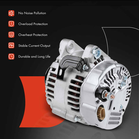 Alternator For Hyundai And Kia Vehicles 2006 To 2012 V6 3.3L 3.8L 12V 130A CW With 6 Groove Pulley Plug And Play Fits Sonata Santa Fe Sorento