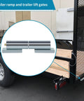 Heavy duty weld-on gate hinges on trailer lift gate