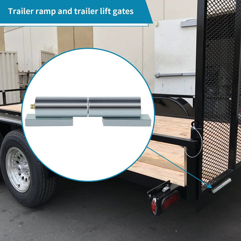 Heavy duty weld-on gate hinges on trailer lift gate