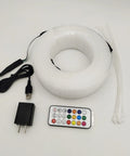 LED Fiber Optic Mesh Light Kit With Remote, 6 RGB Lights On 6 Meter Netting, Color Changing Effects, power adapter, remote control