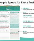 To Do List Notepad For Work, School And Home, 52 Sheets Undated Daily Planner, 9.8 X 6.5 Inch, Boss Your Daily Tasks