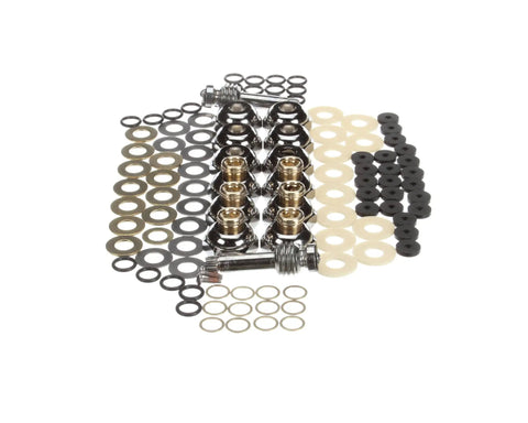 Old Style Faucet Repair Kit For B-0230 Series, B-5K Compatible OEM Replacement Parts arranged showing various components