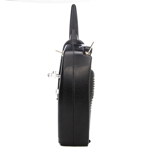 Side view of DXS Transmitter With AR410 Receiver Delivers Smart Technology Telemetry, showing ergonomic grip for precise control
