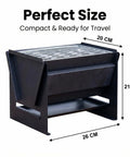 Compact Foldable Charcoal Grill For 1 To 2 People, Tabletop BBQ Cooker For Outdoor Camping with 26 x 20 x 21 cm size