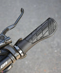 Ergonomic Bike Grips with Lock On Aluminum Mount Shock Absorbing Dual Density Silicone 3D Non Slip Pattern Comfortable Handlebar
