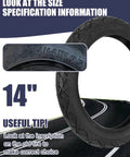 14 Inch Tire And Inner Tube Set For 14x1.95 Electric Folding Bikes And Ebikes with size 50-254 visible