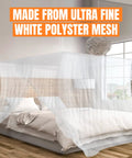 Ultra Large Mosquito Net With Carry Bag And Two Openings Netting Curtains For Camping And Patio Bug Free Protection in bedroom
