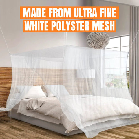 Ultra Large Mosquito Net With Carry Bag And Two Openings Netting Curtains For Camping And Patio Bug Free Protection in bedroom