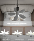 XEGZLH E27/E26 Screw in LED Ceiling Fan Light Even Lighting Distribution for Bedroom Kitchen Comfort with three color settings.